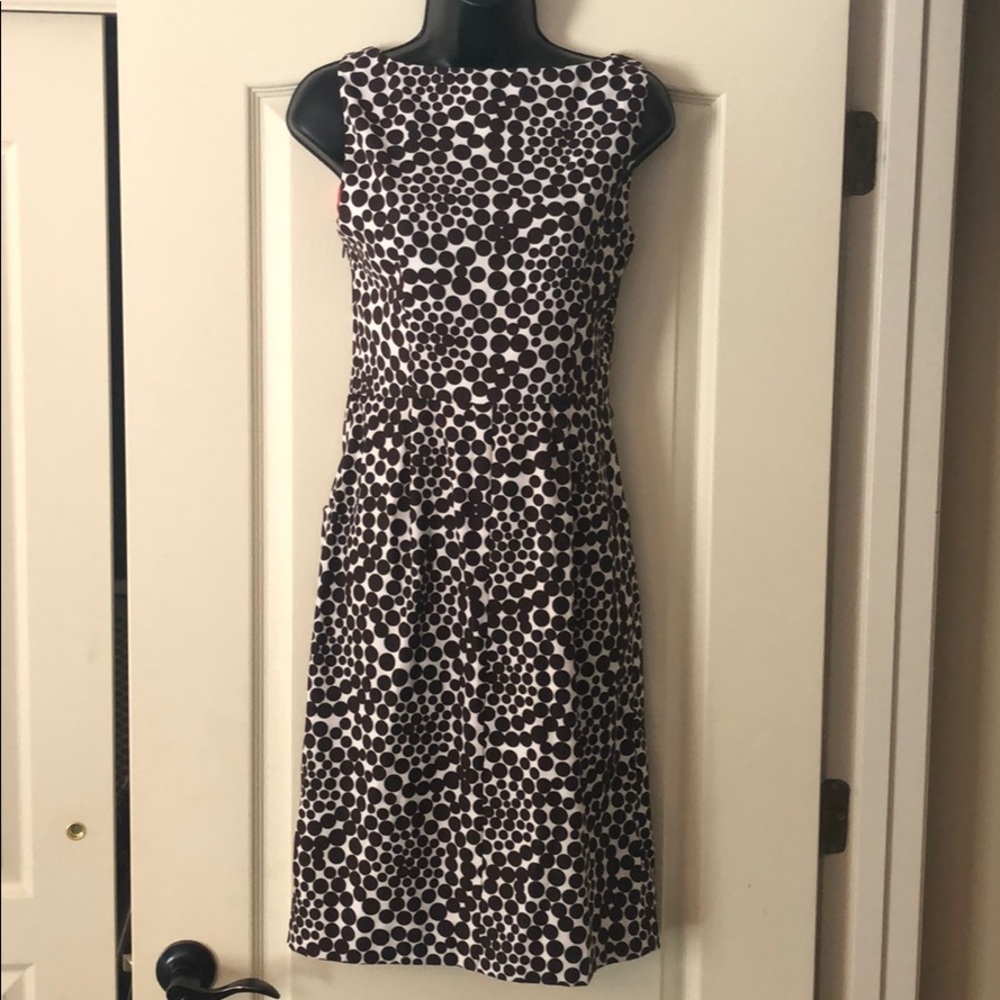 Brown and cream dress